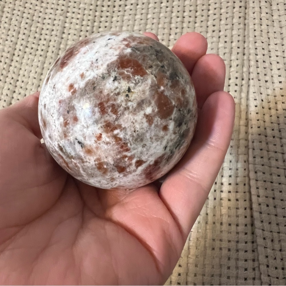 Polished Crystal Palm Stone & Sphere Collection Bundle Set Larvakite Labradorite - Picture 6 of 8